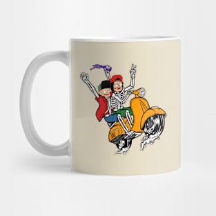 ride a scooter with my best friends Mug